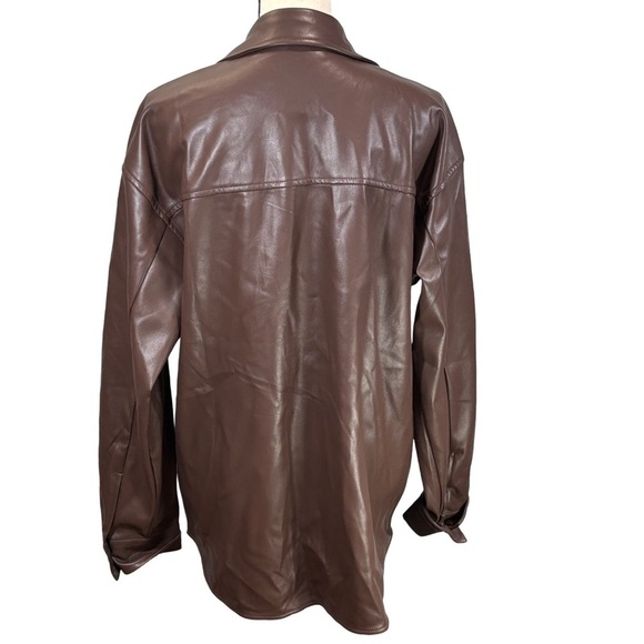 Allie Rose Faux Leather Jacket - Picture 2 of 4